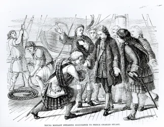Young Moidart Swearing Allegiance to Prince Charles Edward Stuart